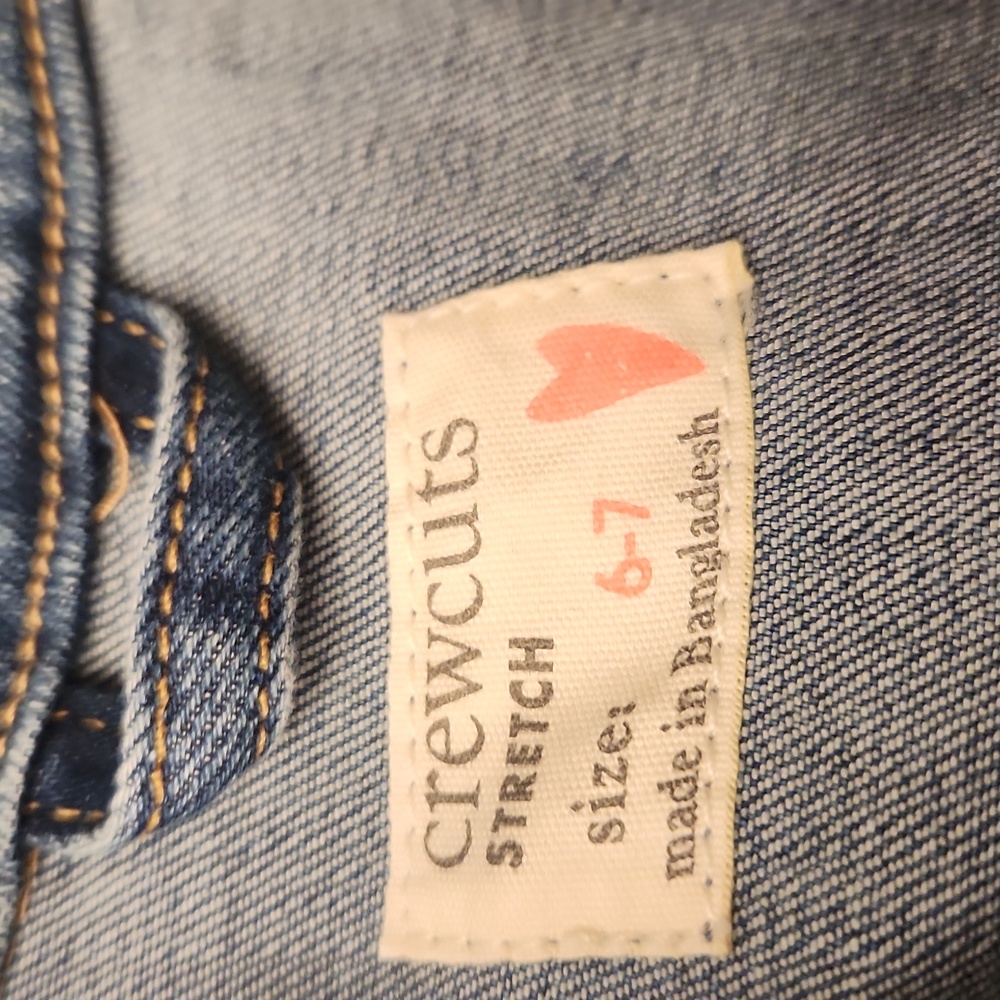 Crewcuts girl rainbow Jean jacket - Picture 4 of 5